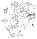Page E Diagram and Parts List for 1998 Yard Machines Lawn Tractor